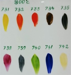 Dekorfarger 800-1250C
